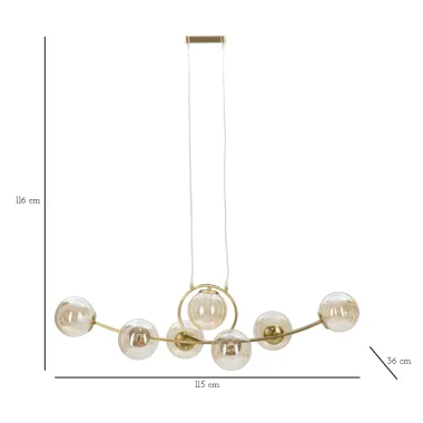 LAMPADARIO JAPAN 7 ŚWIATEŁ 115X36X116 cm